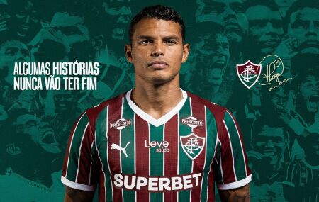 Thiago Silva est&aacute; volta ao Fluminense at&eacute; o fim de 2026.