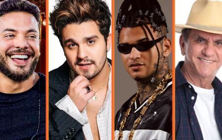 Wesley Safad&atilde;o, Luan Santana, Anderson Neiff e Petr&uacute;cio Amorim