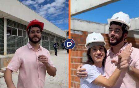 T&uacute;lio Gad&ecirc;lha elogia retomada de obra da Pol&iacute;cia Cient&iacute;fica de Salgueiro.