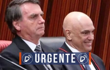 Bolsonaro e Alexandre de Moraes.