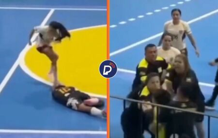 Briga generalizada interrompe partida de futsal feminino e termina com jogadora banida por 5 anos