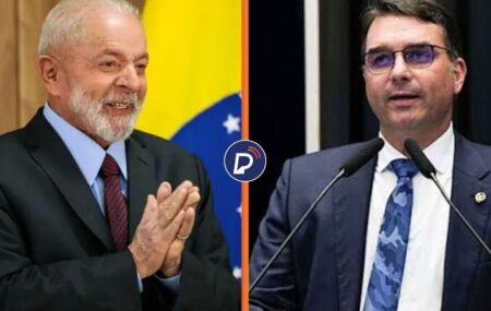 Luiz In&aacute;cio Lula da Silva (PT) e Fl&aacute;vio Bolsonaro (PL). 