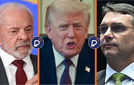 Datafolha: 52% veem tarifa&ccedil;o de Trump como apoio a Fl&aacute;vio Bolsonaro e 35% culpam Lula por retalia&ccedil;&atilde;o