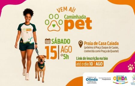 Olinda convoca tutores para a 1&ordf; Caminhada PET em defesa da vida animal; veja como participar