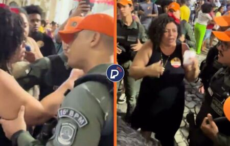 Deputada Dani Portela diz ter sido agredida por policial.