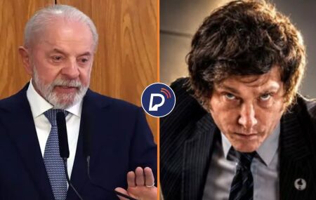 Lula, presidente do Brasil e Milei, Presidente da Argentina