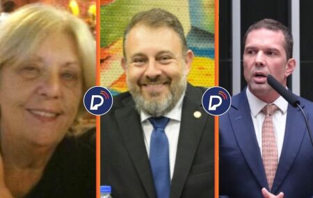 A m&atilde;e, Rita Zambelli Salgado; o irm&atilde;o, Bruno Zambelli Salgado; e F&aacute;bio Pagnozzi, advogado da ex-parlamentar foragida da Justi&ccedil;a brasileira na It&aacute;lia.