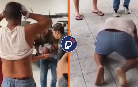 Um dos agentes iniciou imediatamente as manobras de primeiros socorros para desobstruir as vias respirat&oacute;rias da crian&ccedil;a.