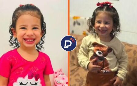 Crian&ccedil;a de um ano ano e 11 meses, identificada como Arielly.