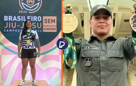 Atleta e PM, Vandreza Patr&iacute;cia da Silva