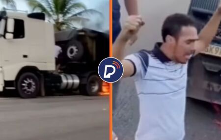 Homem agradece pelo livramento