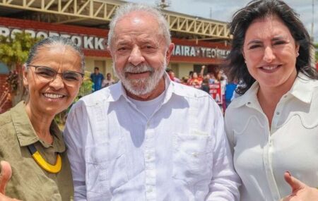 Marina Silva, Lula e Simone Tebet