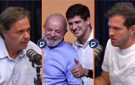 Gilson Machado, Lula, Jo&atilde;o Campos e Pedro Campos.