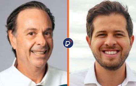 Gilson Machado Neto e Pedro Campos fazem debate.