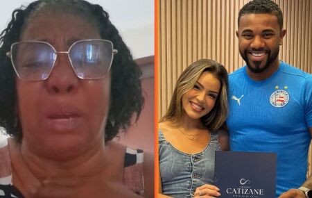 Aos prantos, m&atilde;e de Davi Brito revela que descobriu casamento do filho pela internet