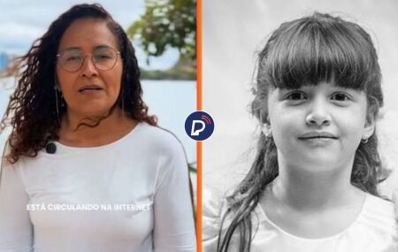 Lucinha Mota e menina Beatriz.