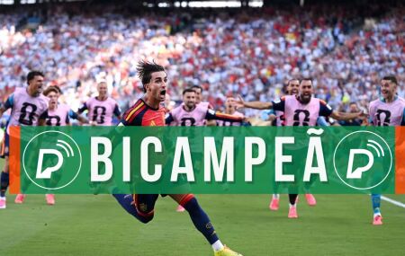 Ferran Torres, autor do &uacute;nico gol da final e do t&iacute;tulo da Espanha.