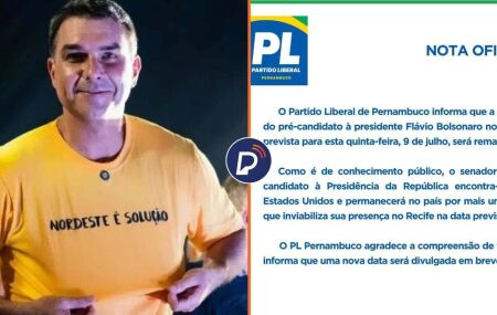 PL adia visita de Bolsonaro ao Recife.