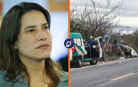 Raquel Lyra lamenta acidente com van em Petrol&acirc;ndia.