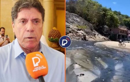 Prefeito Lula Cabral e esgoto em Gaib&uacute; 