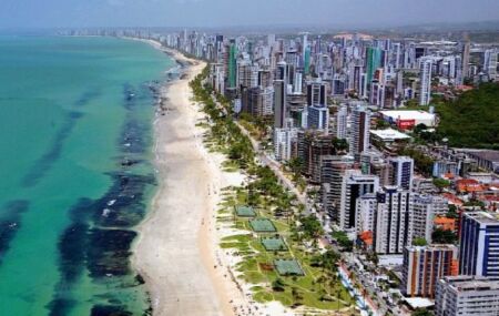 Orla do recife em Pernambuco