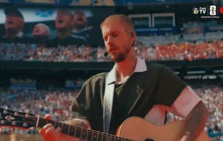 Justin Bieber na final da Copa do Mundo 
