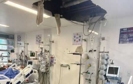 Desabamento de teto do Hospital da Restaura&ccedil;&atilde;o 