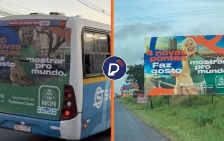 Gest&atilde;o do PSB no Recife adesiva mais 30 &ocirc;nibus em Gravat&aacute;
