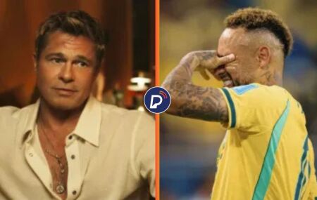 Brad Pitt brinca que quer dar aulas de atua&ccedil;&atilde;o para Neymar aprender a simular faltas