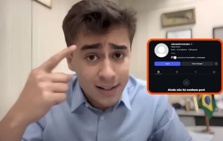 Perfil de Nikolas Ferreira sofre apag&atilde;o de conte&uacute;dos no Instagram