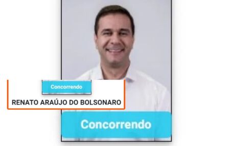 O candidato Renato Ara&uacute;jo do Bolsonaro.
