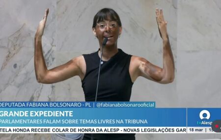 Deputada estadual Fabiana Bolsonaro.