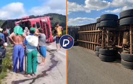 Acidente envolvendo um caminh&atilde;o boiadeiro em Caruaru