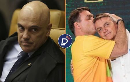 Alexandre de Moraes, STF e Fl&aacute;vio e Bolsonaro