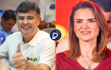 Eduardo da Fonte e Mar&iacute;lia Arraes em disputa ao senado