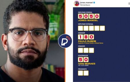 Jones Manoel divulga 'colinha' de vota&ccedil;&atilde;o sem o nome de Lula