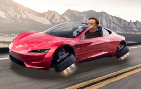Modelo de carro 'voador' da Tesla