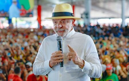 Presidente Lula em conven&ccedil;&atilde;o do PT em S&atilde;o Paulo