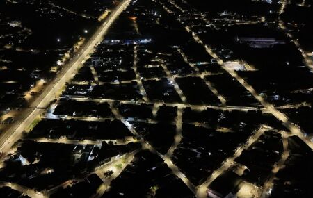 Cidade iluminada em Pernambuco