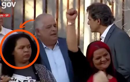 Haddad havia dividido o palco com uma mulher que, segundo ele, estaria ligada ao tr&aacute;fico na Favela do Moinho.