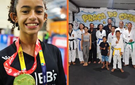 Tricampe&atilde; pernambucana de taekwondo, Ana Beatriz, de 14 anos, busca apoio para disputa nacional