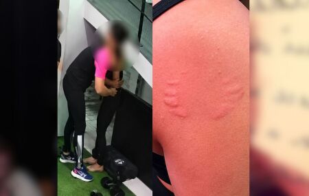 Viol&ecirc;ncia foi registrada por c&acirc;mera.