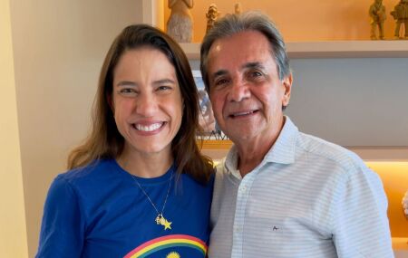 Governadora de Pernambuco, Raquel Lyra e prefeito de Ipojuca, Carlos Santana.