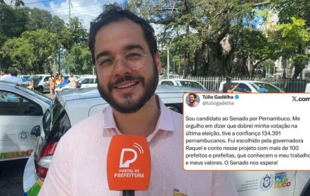 Deputado federal, T&uacute;lio Gad&ecirc;lha.