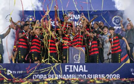 Sport foi campe&atilde;o da Copa Pernambuco sub-15.