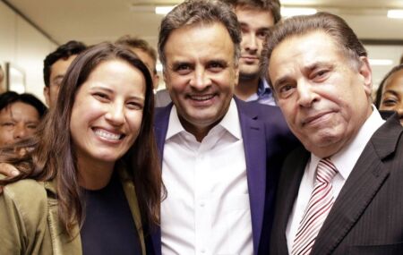 Raquel Lyra, A&eacute;cio Neves e Jo&atilde;o Lyra 