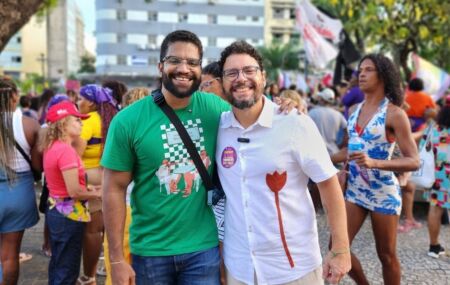 Ivam Moraes e Jones Manoel em Campanha (PSOL) 