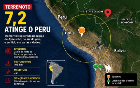 Terremoto de 7,2 no Peru 