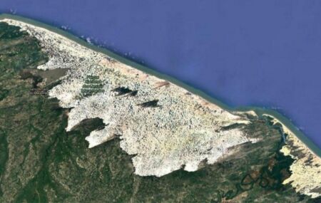 Len&ccedil;&oacute;is Maranhenses vistos do espa&ccedil;o em imagem registrada pelo sat&eacute;lite Landsat 9