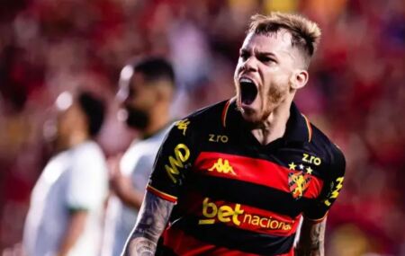 Chrystian Barletta comemora gol do Sport.